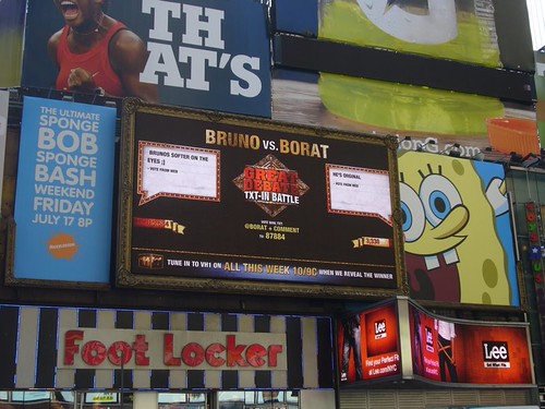 LocaModa\'s The Great Debates App in Times Square