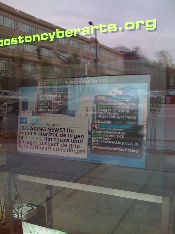 Wiffiti at Boston Cyberarts Festival